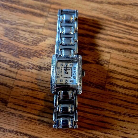 BRIGHTON "Turin" Vintage Silver and Crystal Ladies Watch - Picture 4 of 9